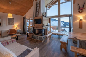 L'ourse et L'ange - Luxury chalet (8p). 3 bedrooms, 2 bathrooms and a loft. In the centre of Vallandry, with ski-in & out